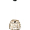 Pakabinamas šviestuvas Beliani Lampa wisząca POSTRERO Rattan Naturalny