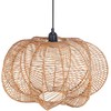 Pakabinamas šviestuvas Beliani Lampa wisząca KIBI Rattan Naturalny