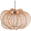 Pakabinamas šviestuvas Beliani Lampa wisząca KIBI Rattan Naturalny