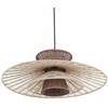 Pakabinamas šviestuvas Beliani Lampa wisząca KABOMPO Rattan Ruda