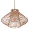 Pakabinamas šviestuvas Beliani Lampa wisząca PALMETTO Medvilnė Kremas