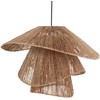 Pakabinamas šviestuvas Beliani Lampa wisząca BEDAS Juta Naturalny
