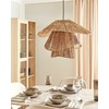 Pakabinamas šviestuvas Beliani Lampa wisząca BEDAS Juta Naturalny