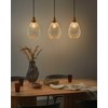 Pakabinamas šviestuvas Lampa wisząca Beliani Lampa wisząca COOSA Szkło Permatomas