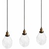 Pakabinamas šviestuvas Lampa wisząca Beliani Lampa wisząca COOSA Szkło Permatomas