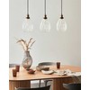 Pakabinamas šviestuvas Lampa wisząca Beliani Lampa wisząca COOSA Szkło Permatomas