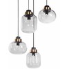 Pakabinamas šviestuvas Beliani Lampa wisząca ZAYANDE Szkło Jasnoszary