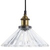 Pakabinamas šviestuvas Lampa wisząca Beliani Lampa wisząca COLORADO Szkło Permatomas