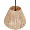 Pakabinamas šviestuvas Beliani Lampa wisząca DAMIT Plecionka Naturalny