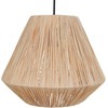 Pakabinamas šviestuvas Beliani Lampa wisząca DAMIT Plecionka Naturalny