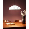 Pakabinamas šviestuvas Beliani Lampa wisząca ZULIA Materiał syntetyczny Baltas