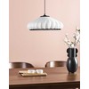 Pakabinamas šviestuvas Beliani Lampa wisząca ZULIA Materiał syntetyczny Baltas