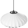 Pakabinamas šviestuvas Beliani Lampa wisząca ZULIA Materiał syntetyczny Baltas