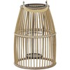 Beliani HOSTE Žibintas Bamboo Wood 32 cm Kremas