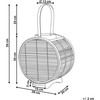 Beliani Lumarko Rattan Lemp 30 cm gamtos BISTAL!
