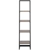 Beliani 4 lentynų knygų lentyna JOPLIN 143 cm, juodos spalvos