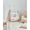 Beliani Lentyna na książki 4 półki LILOET MDF 70 cm Pastelinis róż