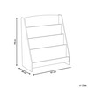 Beliani Lentyna na książki 4 półki LILOET MDF 70 cm Pastelinis róż