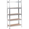 Beliani Sandėliavimo lentyna XITTA Metal 150 cm 75 cm Sidabrinė
