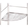 Beliani Kampinė lentyna BIELLA metalinė 158 cm 35 cm balta