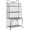 Beliani PAVONA metalinė lentyna 170 cm 94 cm juoda