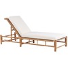 Beliani Lumarko Bamboo sodo gultas, šviesaus medžio su balta LIGURE!