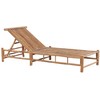 Beliani Lumarko Bamboo sodo gultas, šviesaus medžio su balta LIGURE!