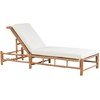 Beliani Lumarko Bamboo sodo gultas, šviesaus medžio su balta LIGURE!