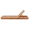 Beliani Deckchair sodo su pagalvėlė GRANARI Prailginamas Acacia Wood Ruda