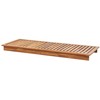 Beliani Deckchair sodo su pagalvėlė GRANARI Prailginamas Acacia Wood Ruda