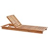 Beliani Deckchair sodo su pagalvėlė GRANARI Prailginamas Acacia Wood Ruda