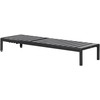 Beliani Deckchair sodo NARDO Extendable Metal Juodas