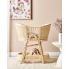 Lova Beliani Vaikiška lovelė Rattan LAGRASSE 50 x 70 cm natūrali