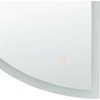 Beliani Vonios veidrodis su LED apšvietimu BEZONS 49 cm 80 cm, sidabrinis
