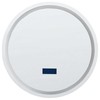 Beliani Vonios veidrodis su LED apšvietimu BROGNON 60 cm, integruotas „Bluetooth“ garsiakalbis, sidabrinis