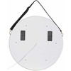 Beliani LED vonios veidrodis DAROIS 60 cm x 60 cm su integruotu Bluetooth garsiakalbiu, auksinis