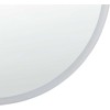 Beliani Vonios veidrodis LED DEAUVILLE 79 cm 79 cm sidabrinis