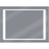 Beliani LED vonios veidrodis EYRE 80 cm 60 cm sidabrinės spalvos