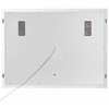 Beliani Vonios veidrodis su LED apšvietimu MONTARON 80 cm 60 cm sidabrinis