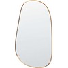 Beliani VERNAIS sieninis veidrodis 60 cm 110 cm metalinis auksinis