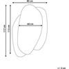 Beliani Sieninis veidrodis PANNES 80 cm 117 cm