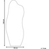 Beliani Sieninis veidrodis ESTANG 50 cm 140 cm sidabrinės spalvos