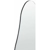 Beliani Sieninis veidrodis ESTANG 50 cm 140 cm sidabrinės spalvos
