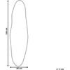 Beliani Sieninis veidrodis SALINS 47 cm 160 cm metalinis auksinis
