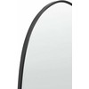Beliani Sieninis veidrodis DARNETS 45 cm 160 cm metalinis juodas
