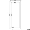 Beliani Sieninis veidrodis AJACCIO 50x130 cm žalvario spalvos