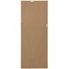 Beliani Sieninis veidrodis CHATAIN 50 cm 130 cm sidabrinės spalvos