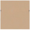 Beliani Sieninis veidrodis BRIGNOLES 50 cm 50 cm Baltas