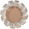 Beliani Sieninis veidrodis MANGALORE 54 cm metalinis baltas