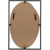 Beliani Sieninis veidrodis NIBELLE 40 cm 60 cm metalinis juodas